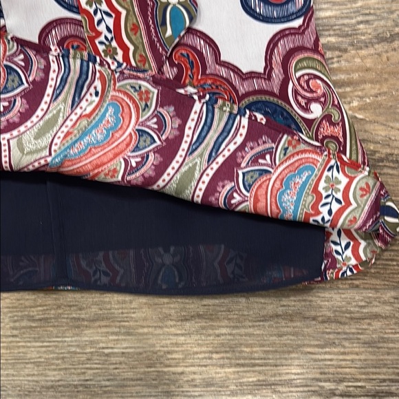 Ramy Brook Women's Paisley 100% Silk Halter Top with Tie Neck - Picture 4 of 9